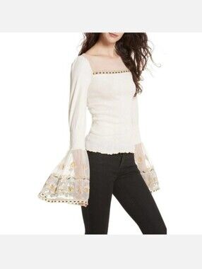 Free People High Tide Bell Sleeve Top